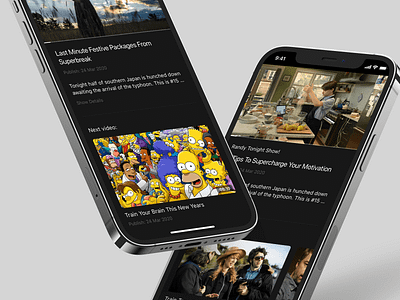 Video App. Application builder for video makers. Part One app black clean mobile movie player series stream template tv video
