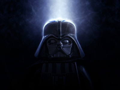 Lego Darth Vader darth vader dust flares lego lego macro lighting macro photography photoshop sparks star wars