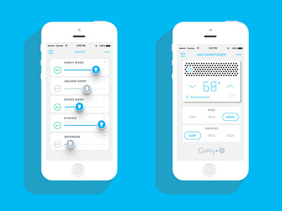 Quirky's Wink Flat UI Recreate design mobile ui