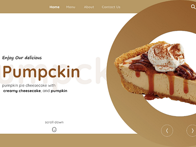 Dessert landing page