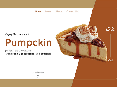 Dessert landing page