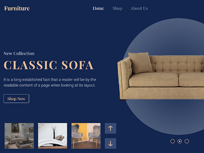 Furniture landing page