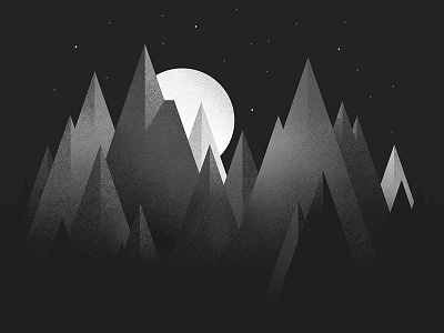 Sharp Mountains moon mountains night stars texture