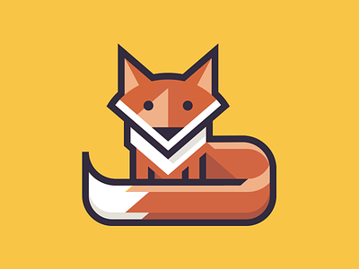 Fox app design illustration fox logo
