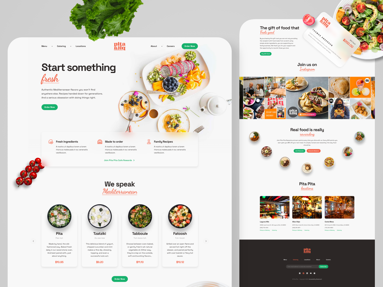 Restaurant Landing Page Design by Sandeep Kasundra on Dribbble