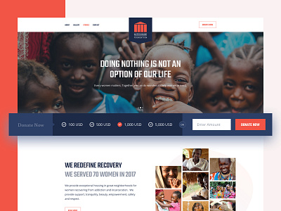 Charity Website Design campaign charity design donation event foundation fundraising header ngo organisation theme website
