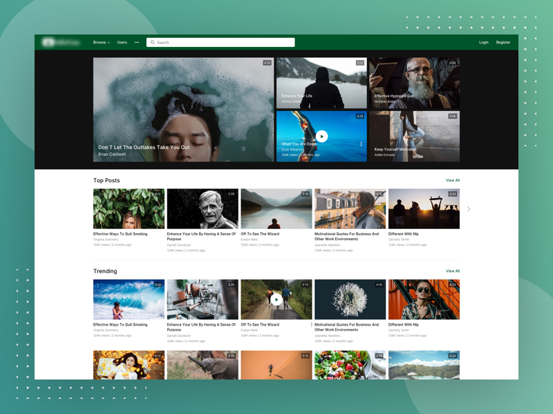 Video Sharing Website Design by Sandeep Kasundra on Dribbble