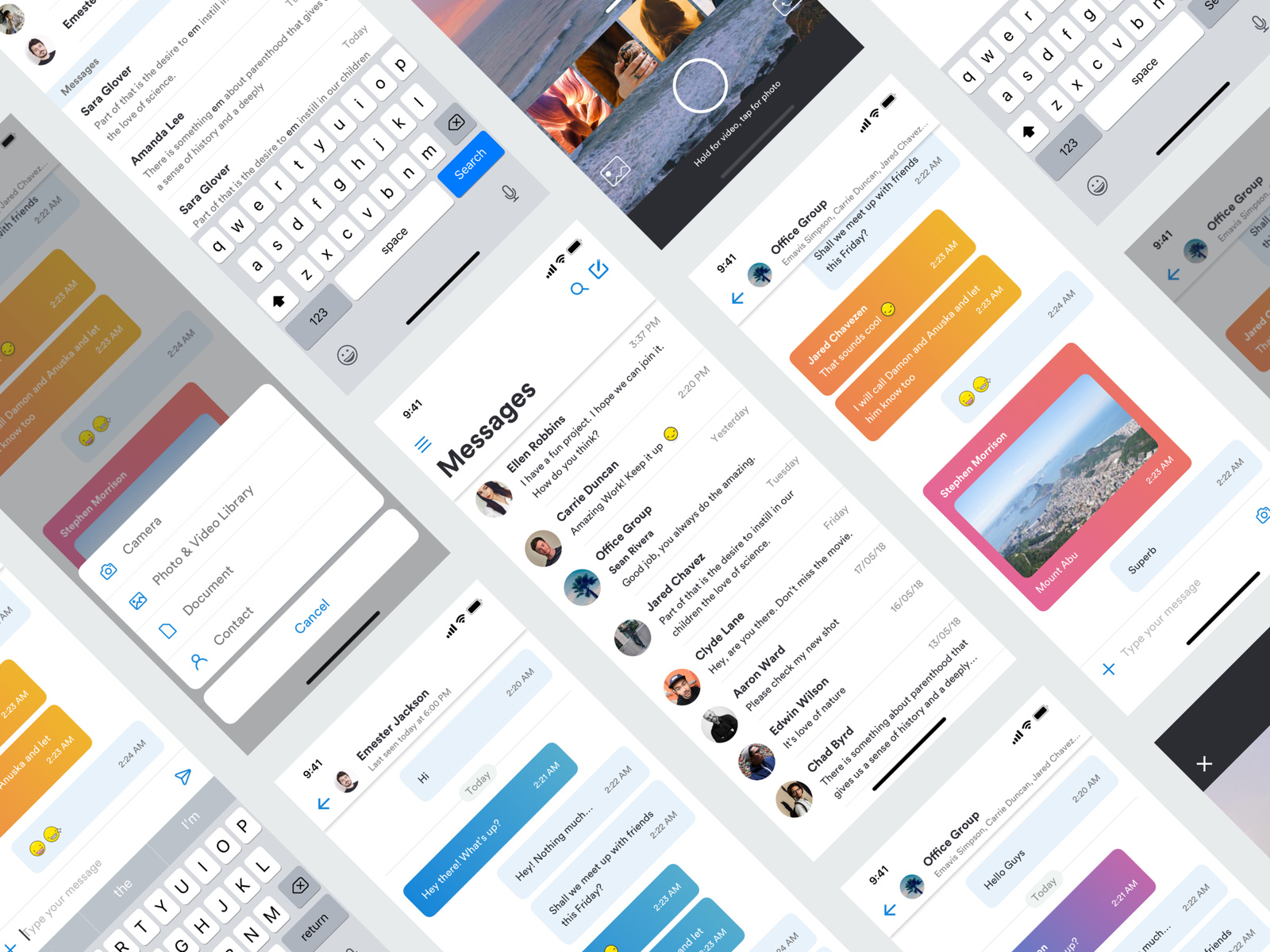 Messaging App by Sandeep Kasundra on Dribbble