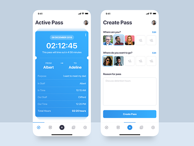 Pass UI Design Concept android android app concept create design form ios menu pass screen team ui