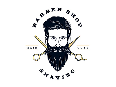 Barber shop logo design concept branding design flat icon illustration illustrator logo logo design logodesign logos logotype minimal modern modern logo vector