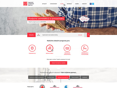 RPA homepage clean creative homepage hp minimalism red webdesign