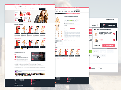 E-commerce design clean design dresscode e commerce e shop flat pink shop webdesign white woman women