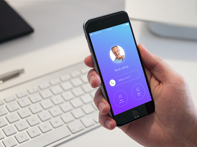 Calling App calling clean design device flat icon ios iphone minimalism mobileapp