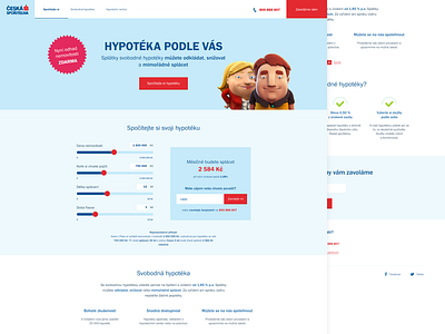 CSAS landing page blue clean clear design microsite minimalism red responsive uidesign uxdesign