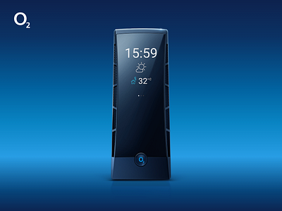 O2 Smart Box - Display Design blue minimalism o2 product product design uidesign uxdesign