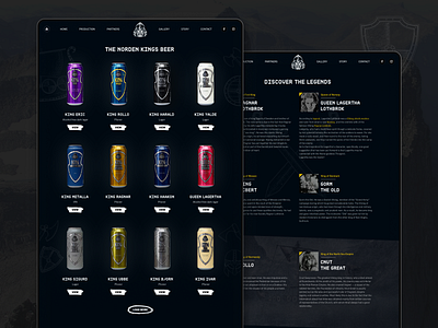 Nordic Beer Company: Products and Descriptions branding ui uiux web web design web ui webdesign website