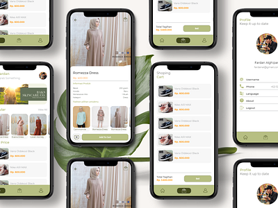 Mobile app - Butik Ku android app boutique design e commerce ecommerce ecommerce app ios mobile mobile app shopping ui