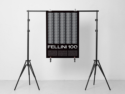 Fellini 100 poster 100 director fellini film grafikfeed graphicdesign hungary poster typography