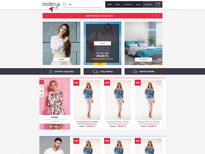 Home Page E commerce Template