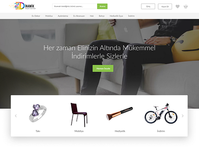 E commerce Template by Onur Alemdaroglu on Dribbble