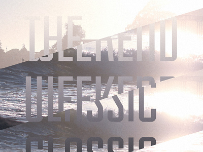 The Weekend Classic album design exploration photography the weekend classic type