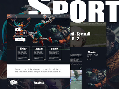 Sport Club Web Site design layout ui web web design webdesign