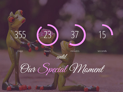 #014 Dailyui Challenge - Countdown Timer challenge countdown dailyui special moments timer wedding