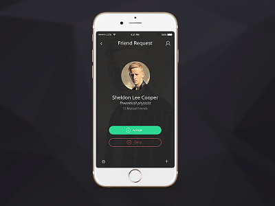 Pending Invitation 078 accept daily dailyui deny friend request invite pending invitation shot ui