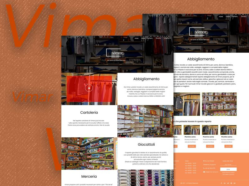 Restyling web site layout website shop negozio webdesigner web design webdesign shot restyling
