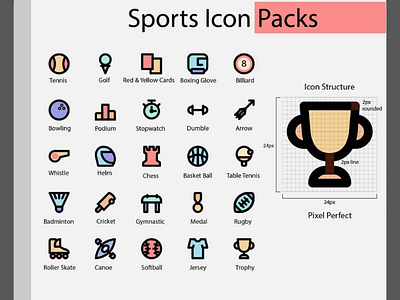 Sports Icon Packs filled icon icon design icon pack icon sets sport icon