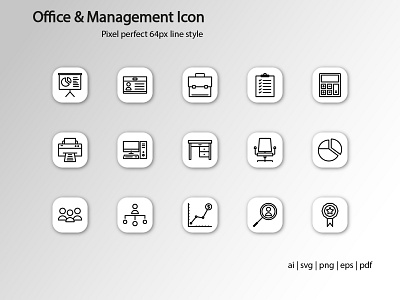 Office & Management Icon Pack design filled line icon flaticon icon design icon pack icon packs icon set iconpack iconset management office office icons