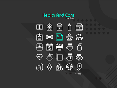 Health And Care Icons filled line icon health healthcare icon pack icon set iconpack line icon pixel perfect sport