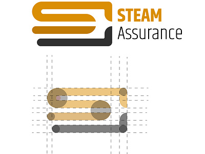 steam assurence logo branding illustration logo logo design vector