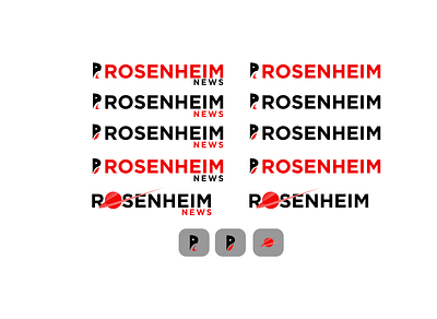 ROSENHEIM NEWS LOGO CONSEPTS branding design graphic design logo logo design vector