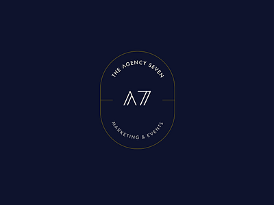 New Logo for The Agency Seven agency logo branding design graphicdesign idenity identity design illustrator logo