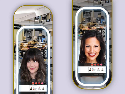 Augmented Reality mirror retail experience augmented reality makeup mirror retail retail store smart