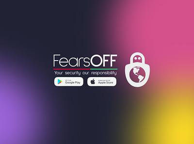 FearsOFF branding cyber cybersecurity graphic design hacker privacy safety secure vpn