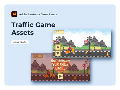 Traffic Game Assets 3d animation art asia branding city culture design game graphic design illustration logo motion graphics ui vector