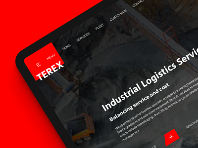 Webdesign | Logistics Services Company figma landing page ui webdesign