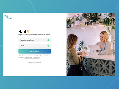 PuntoPago app branding design desktop ui