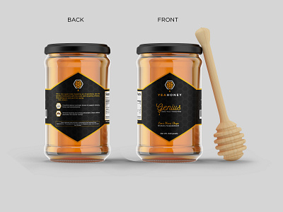 Honey Bottle Label bottle label design food and drink honey product label product label design product labels