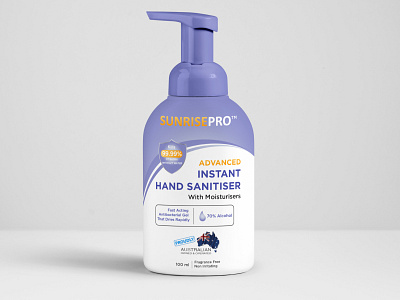 HAND SANITISER LABEL DESIGN label packaging labeldesign medical design packaging label product labels