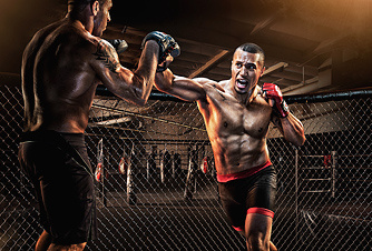 MMA action action agression color composite fight martial arts mixed martial arts mma photography retouch retouching