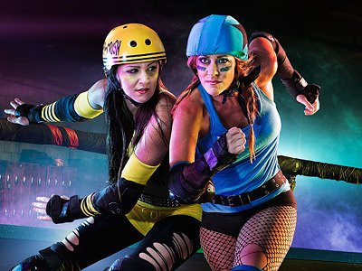 Star Trac 2012: Roller Derby 80s action adventure campaign color composite hyper real image images indoor outdoors photo photography retouch retouching roller roller derby