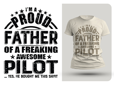 Proud Father T-Shirt design