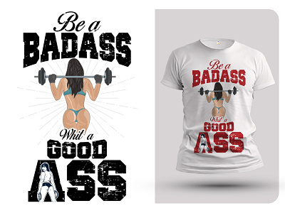 Badass Gym T-shirt design