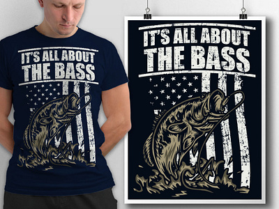 The bass t shirt design