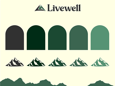 Livewell Colour Palette graphic design