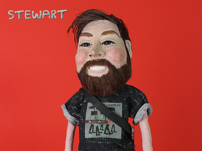 Personalised plasticine puppet