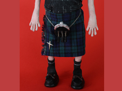 Custom made Black Watch kilt art and design black watch character art character design claymation creative custom made fabric handmade illustration kilt plasticine puppet tool sewing